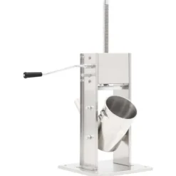 vidaXL Manuell korvstoppare Silver 3 L Rostfritt stål