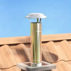 vidaXL Regnskydd Rör silver 25 x 25 x 20 cm Rostfritt stål