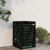 vidaXL Tillbehör Till Avfallshantering-Skjul för sopkärl 84x90x128,5 cm svart massiv furu - Ställningar till sopkärl