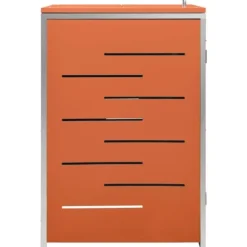 vidaXL Skjul till ett sopkärl 69x77,5x112,5 cm rostfritt stål - Ställningar till sopkärl