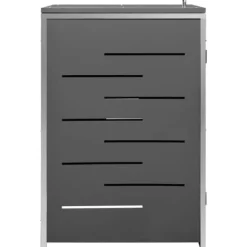 vidaXL Tillbehör Till Avfallshantering-Skjul till ett sopkärl 69x77,5x112,5 cm rostfritt stål - Ställningar till sopkärl