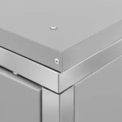 vidaXL Tillbehör Till Avfallshantering-Skjul till fyra sopkärl 276,5x77,5x112,5 cm rostfritt stål - Ställningar till sopkärl