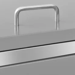 vidaXL Tillbehör Till Avfallshantering-Skjul till fyra sopkärl 276,5x77,5x112,5 cm rostfritt stål - Ställningar till sopkärl