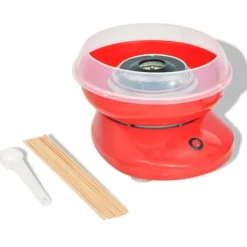 vidaXL Maskiner För Spunnet Socker-Sockervaddsmaskin 480 W röd - Sockervaddsmaskiner