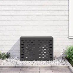 vidaXL Luftkonditionering-Svart Metall 90 x 40 x 60 cm Airconditioner Täckning