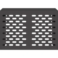 vidaXL Luftkonditionering-Svart Metall 90 x 40 x 60 cm Airconditioner Täckning