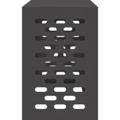 vidaXL Luftkonditionering-Svart Metall 90 x 40 x 60 cm Airconditioner Täckning