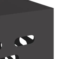 vidaXL Luftkonditionering-Svart Metall 90 x 40 x 60 cm Airconditioner Täckning