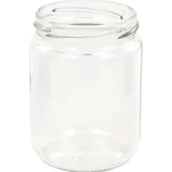 vidaXL Syltburkar i glas med vita och röda lock 48 st 230 ml - Honungsburkar