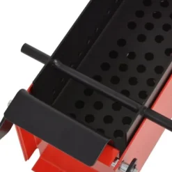 vidaXL Avfallspressar-Återvinning pappersvikt stål 34x14x14 cm svart och rött 142921