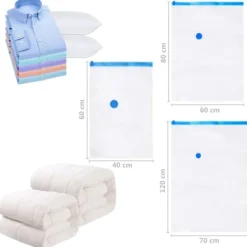 vidaXL Förvaringspåsar För Hemmet-Vakuumpåsar till kläder 120x70 cm 20 st - Förvaringspåsar för hemmet