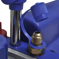 vidaXL Vakuumpump 1-stegs med 2-vägs grenrörsmätare - Tillbehör till luftkonditionering