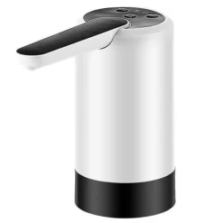 Vattenkylare-Vikbar elektrisk vattenflaska Pump Vattenflaska dispenser för hemkontor Camping 075 Vit 3-knappar Kvantitativ