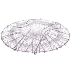 Durkslag & Silar-Vikbar salladskorg - Rostfritt stål - 2 STK - Rostbeständig - Multifunktion - Enkel förvaring