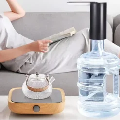 Vikbar USB uppladdningsbar elektrisk vattendispenserpump - Svart