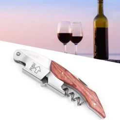 Vikbar vinöppnare i rostfritt stål av rostfritt stål - Idealisk för köksfester