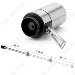 Vinluftare-Vin distributör - TD® - Multifunktionell mini karaff - Elektrisk - Rostfritt stål - Svart