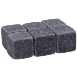 Vin Kylare - Ej specificerad - Naturlig sten - 6 stycken - Svart färg - 2 cm