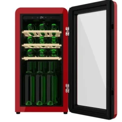 Vinkylar-Vinbutik Cecotec Bolero GrandSommelier Origin 18 Hit Red 74,3 x 36,6 x 47,6 cm Röd