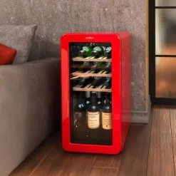 Vinkylar-Vinbutik Cecotec Bolero GrandSommelier Origin 18 Hit Red 74,3 x 36,6 x 47,6 cm Röd