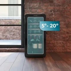 Vinkylar-Vinbutik Cecotec Bolero GrandSommelier Origin 18 Hit Red 74,3 x 36,6 x 47,6 cm Röd