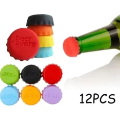 Vinflaskekork, Rund Silikonflaskekork, Vin som Håller Fräschör, för Champagne, Öl, Läsk, Bar