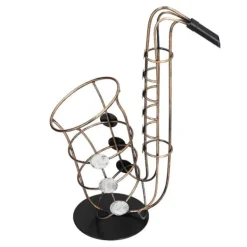 Vinflaskhållare-Vinflaskhållare Metallfigurer Saxofon Praktiskt hantverk Heminredningstillbehör