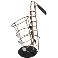 Vinflaskhållare-Vinflaskhållare Metallfigurer Saxofon Praktiskt hantverk Heminredningstillbehör