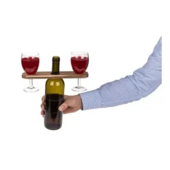 Vinflaskhållare-Vinflaskhållare och glasställ för vinflaskor