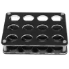 Vinflaskhållare-Vinflaskställ i akryl för Home Bar - 12 Head Combination Cup Holder