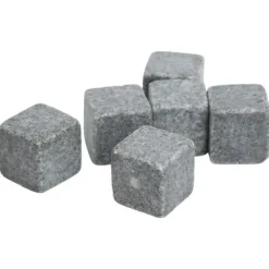 VINGVO Whiskey Stones Whisky Stones 2 cm Granit Whisky Ice Pie Stone Flanellpåse Presentset för Whisky Gin Wine