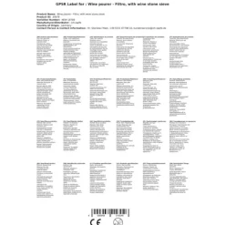 Vinhällare - Filtro, med tartarsikt