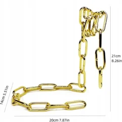 Vinflaskhållare-VINHÅLLARE STÅND FLASKA ALKOHOL GULDKEDJA SNYGGT GÅVA