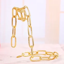 Vinflaskhållare-VINHÅLLARE STÅND FLASKA ALKOHOL GULDKEDJA SNYGGT GÅVA