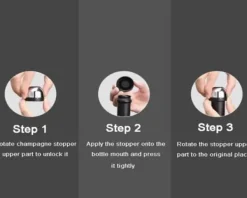 Flaskstopp & Flaskförslutare-Vinkork Champagne Vakuum försluter Stopper Champagnelåsning