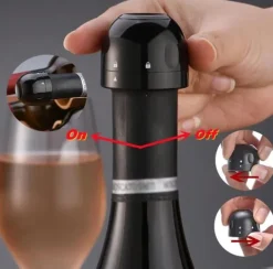 Flaskstopp & Flaskförslutare-Vinkork Champagne Vakuum försluter Stopper Champagnelåsning