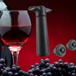 Flaskstopp & Flaskförslutare-Vinkork med vakuumpump – förlänger vinets hållbarhet efter öppning