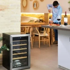 Vinkylar-Vinkyl - CECOTEC - GrandSommelier 2450 - Inox - 24 flaskor - Tyst kompressor