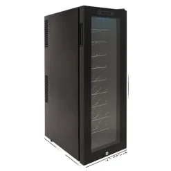 Vinkyl, 20 flaskors kapacitet, modern design,30 flaskor med lås