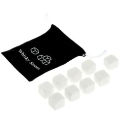Whiskystenar-Vinkylare, 100 % naturlig whisky Drycker Stenar Smutta Rock Whisky Cooler Ice Cube Present - Vit #A