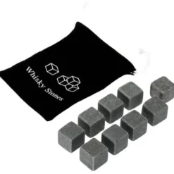 Whiskystenar-Vinkylare, 100 % naturlig whisky Drycker Stenar Smutta Rock Whisky Cooler Ice Cube Present - Vit #C