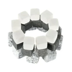 Whiskystenar-Vinkylare, 100 % naturlig whisky Drycker Stenar Smutta Rock Whisky Cooler Ice Cube Present - Vit #C