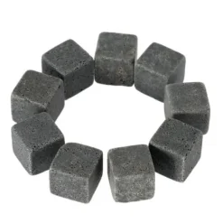 Vinkylare - Stenar - Typ 9 stycken - 100% naturliga - Rostfritt stål - Svart