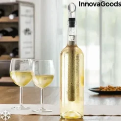 Vinkylare med luftare - InnovaGoods - Rostfritt stål - ABS - Elegant design