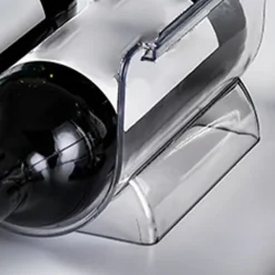 Vinflaskhållare-Vinorganisatör Stapelbar plast Transparent Vattenflaskhållare Ställ för Hemvisning 2 Flaskor Transparent