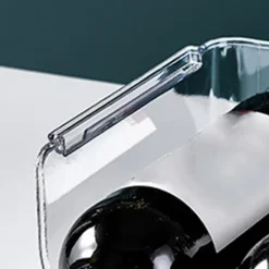 Vinflaskhållare-Vinorganisatör Stapelbar plast Transparent Vattenflaskhållare Ställ för Hemvisning 2 Flaskor Transparent