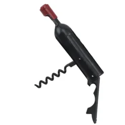 Vinöppnare Svart Multifunktionell Magnetdesign Bärbar Vinöppnare i Rostfritt Stål