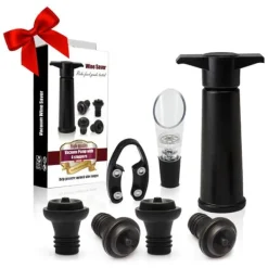 Flaskstopp & Flaskförslutare-Vinpropp Deluxe - Vacuum set 7 delar