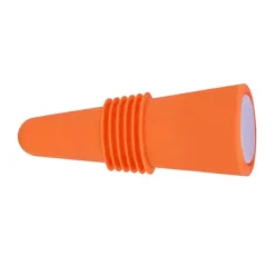 Flaskstopp & Flaskförslutare-Vinpropp i livsmedelskvalitet, silikon i rostfritt stål, 6,1x2,35 cm, dekorativa, praktiska, återanvändbara vinkorkar för dekoration, orange