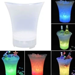 Ishink & Kylare-Vinrefresher - KTV - Bluetooth - Färgändring - LED-lampa - 20 cm